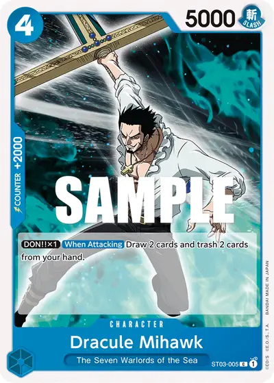 Dracule Mihawk ST03-005 ST03 The Seven Warlords of the Sea