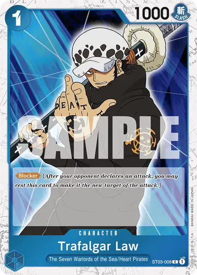 Trafalgar Law ST03-008 Jolly Roger Foil PRB01 One Piece Card The Best