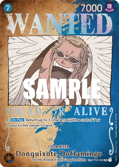 Donquixote Doflamingo ST03-009 Wanted Poster OP03 Pillars of Strength