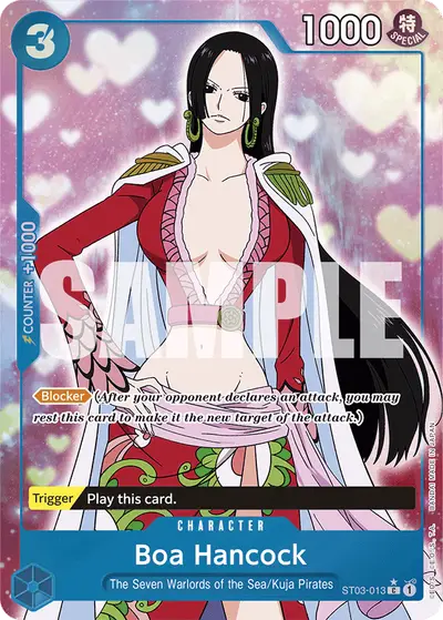 Boa Hancock ST03-013 Full Art PRB01 One Piece Card The Best