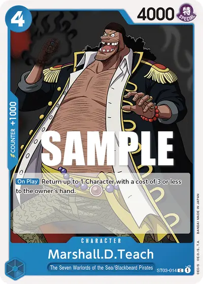 Marshall D. Teach ST03-014 ST03 The Seven Warlords of the Sea