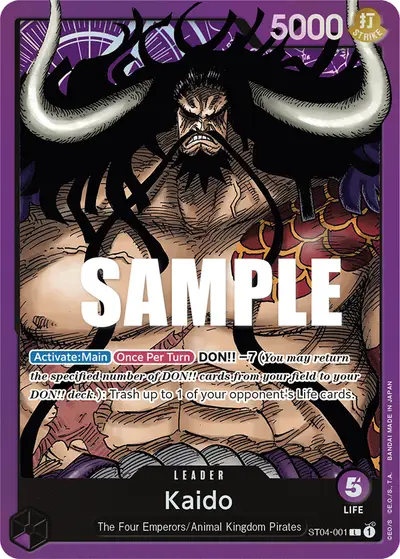 Kaido ST04-001 ST04 Animal Kingdom Pirates