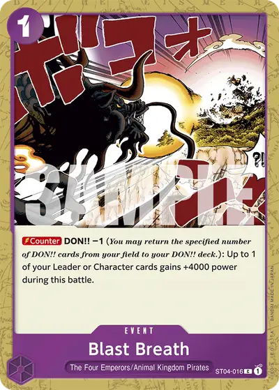 Blast Breath ST04-016 Reprint 1 PRB01 One Piece Card The Best