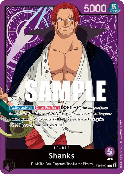 Shanks ST05-001 ST05 One Piece Film Edition