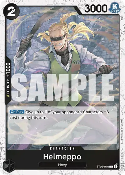 Helmeppo ST06-010 Jolly Roger Foil PRB01 One Piece Card The Best