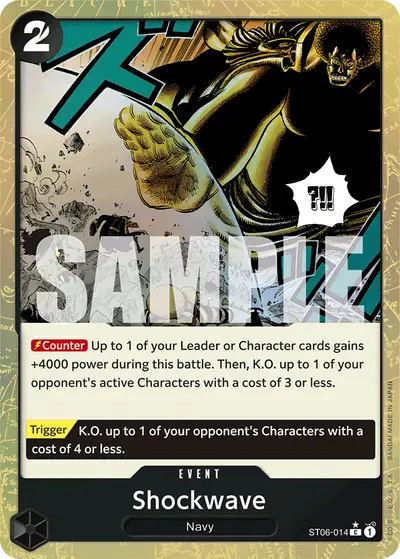 Shockwave ST06-014 Textured Foil PRB01 One Piece Card The Best