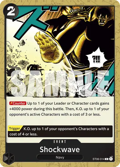 Shockwave ST06-014 Reprint 1 PRB01 One Piece Card The Best