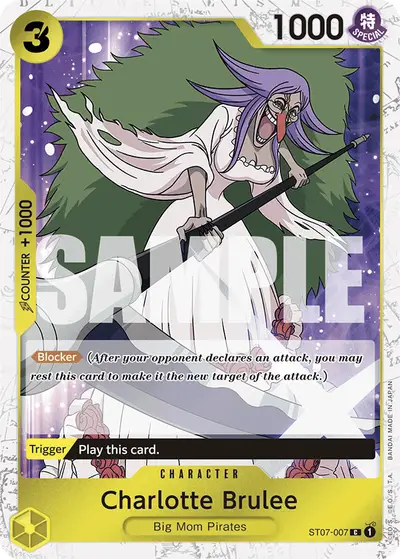 Charlotte Brulee ST07-007 Jolly Roger Foil PRB01 One Piece Card The Best
