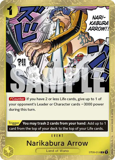 Narikabura Arrow ST09-014 Jolly Roger Foil PRB01 One Piece Card The Best