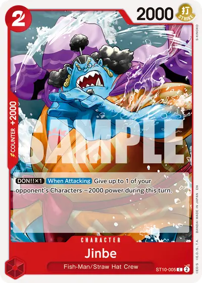 Jinbe ST10-005 Reprint PRB02 One Piece Card The Best Vol. 2