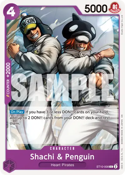 Shachi & Penguin ST10-008 Reprint PRB02 One Piece Card The Best Vol. 2