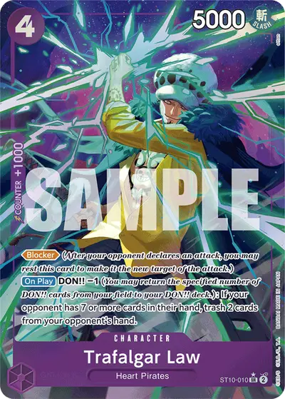 Trafalgar Law ST10-010 Alternate Art PRB01 One Piece Card The Best