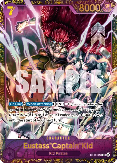 Eustass "Captain" Kid ST10-013 Parallel 1 Promotion Cards