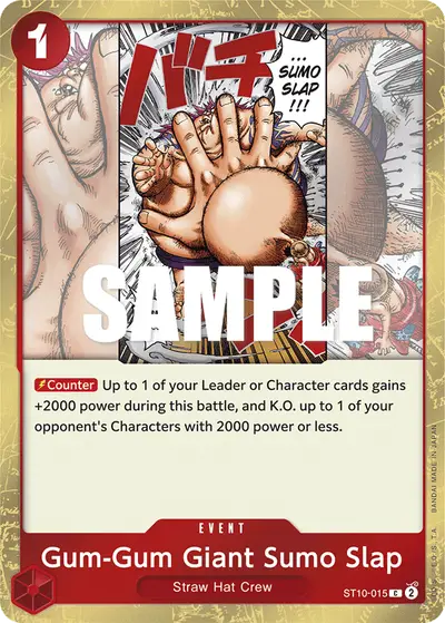 Gum-Gum Giant Sumo Slap ST10-015 ST10 The Three Captains