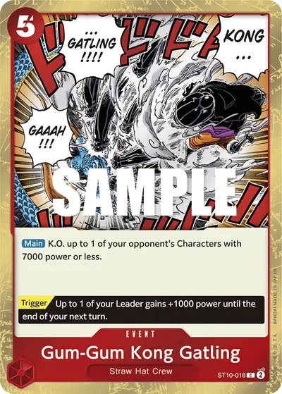 Gum-Gum Kong Gatling ST10-016 ST10 The Three Captains