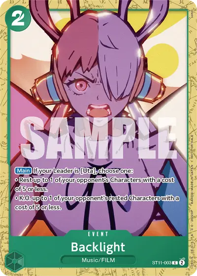 Backlight ST11-003 Parallel 1 Promotion Cards