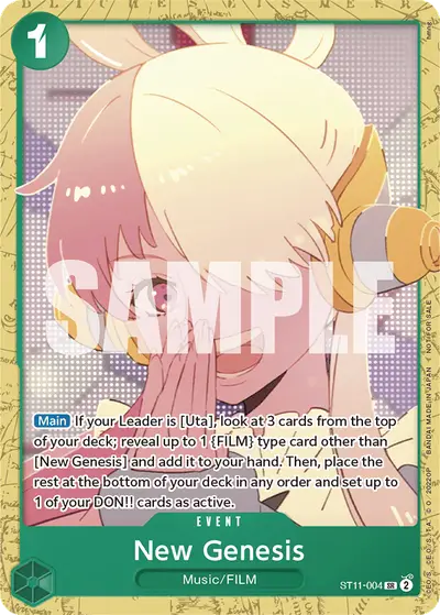 New Genesis ST11-004 Parallel 1 Promotion Cards