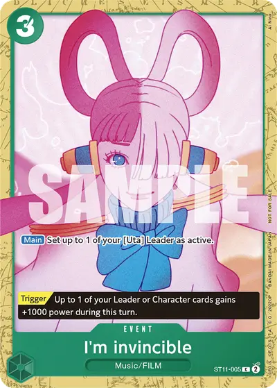 I'm invincible ST11-005 Parallel 1 Promotion Cards