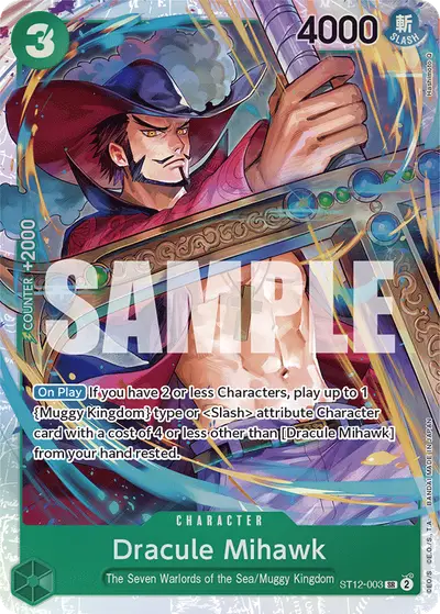 Dracule Mihawk ST12-003 ST12 Zoro and Sanji
