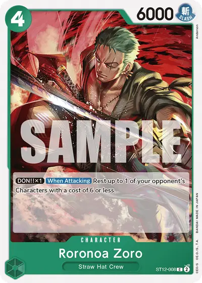 Roronoa Zoro ST12-008 ST12 Zoro and Sanji