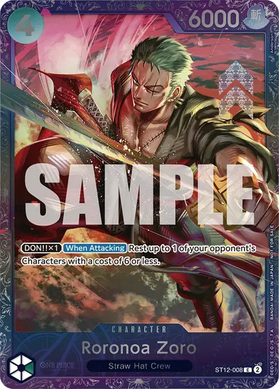 Roronoa Zoro ST12-008 Parallel 1 Promotion Cards