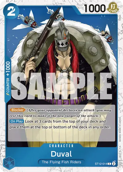 Duval ST12-014 Jolly Roger Foil PRB01 One Piece Card The Best