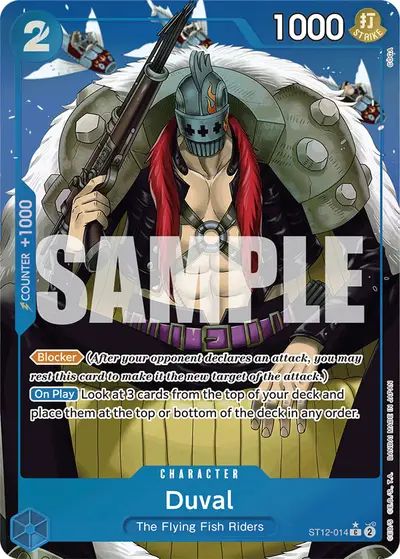 Duval ST12-014 Full Art PRB01 One Piece Card The Best