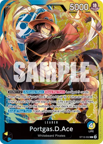 Portgas D. Ace ST13-002 ST13 The Three Brothers