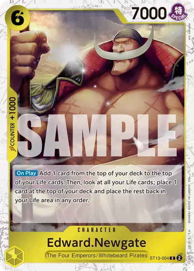 Edward Newgate ST13-004 Pirate Foil PRB02 One Piece Card The Best Vol. 2