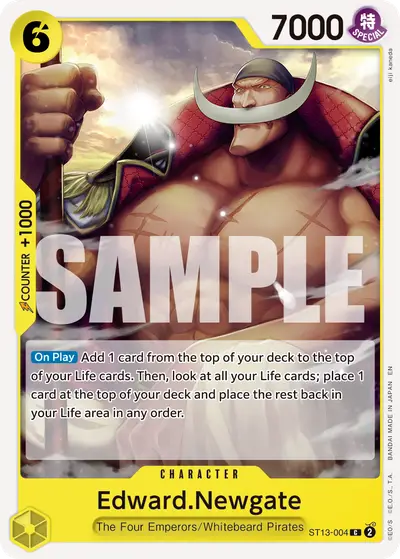Edward Newgate ST13-004 Reprint PRB02 One Piece Card The Best Vol. 2