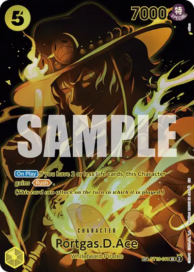 Portgas D. Ace ST13-011 SP OP12 Legacy of the Master