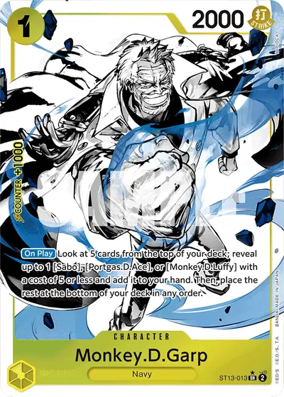 Monkey D. Garp ST13-013 Parallel ST13 The Three Brothers