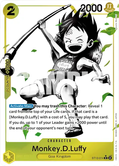 Monkey D. Luffy ST13-014 Parallel ST13 The Three Brothers