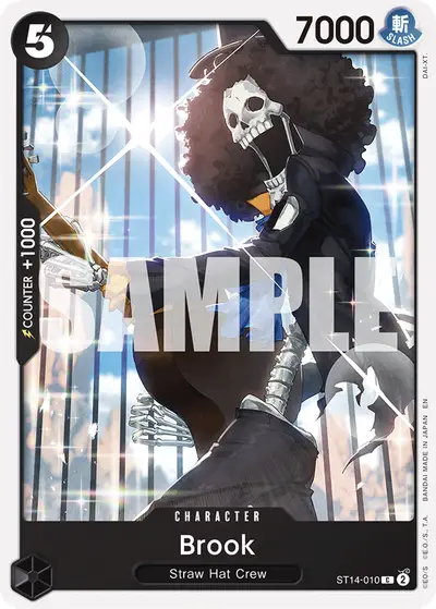 Brook ST14-010 Reprint 1 ST26 Purple/Black Monkey D. Luffy