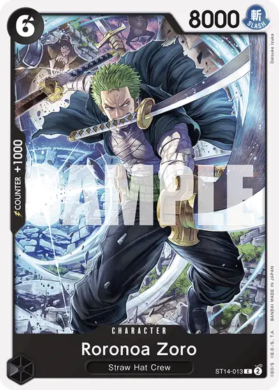 Roronoa Zoro ST14-013 ST14 3D2Y
