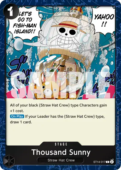 Thousand Sunny ST14-017 Pirate Foil PRB02 One Piece Card The Best Vol. 2