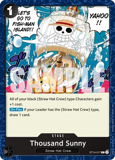 Thousand Sunny ST14-017 Reprint PRB02 One Piece Card The Best Vol. 2