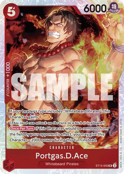 Portgas D. Ace ST15-005 ST15 Red Edward Newgate