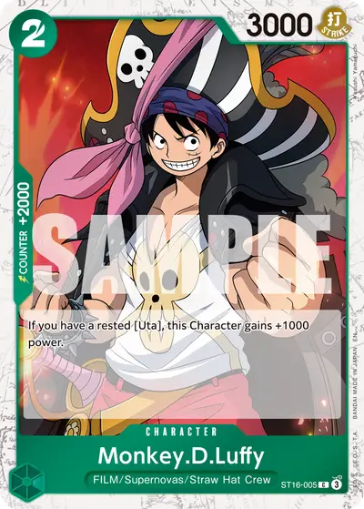 Monkey D. Luffy ST16-005 Pirate Foil PRB02 One Piece Card The Best Vol. 2