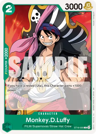 Monkey D. Luffy ST16-005 Reprint PRB02 One Piece Card The Best Vol. 2