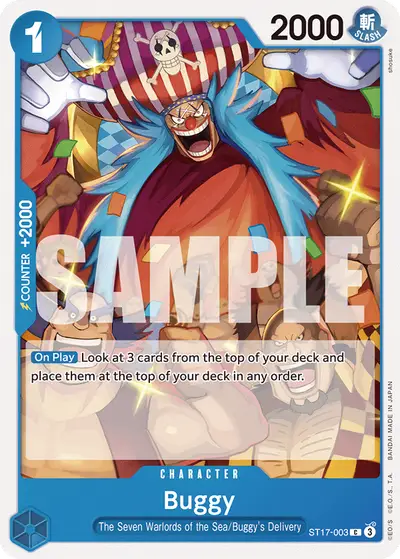 Buggy ST17-003 ST17 Blue Donquixote Doflamingo