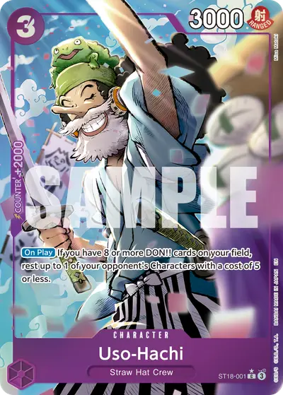 Uso-Hachi ST18-001 Alternate Art PRB02 One Piece Card The Best Vol. 2