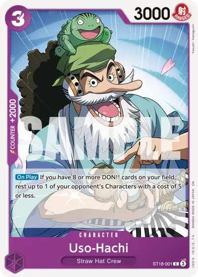 Uso-Hachi ST18-001 Reprint PRB02 One Piece Card The Best Vol. 2