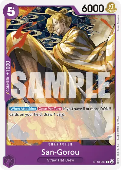 San-Gorou ST18-003 ST18 Purple Monkey D. Luffy