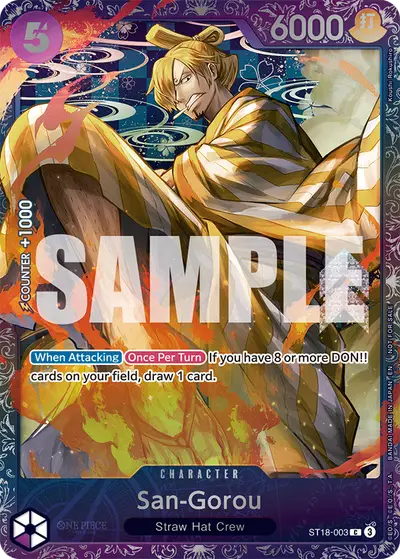 San-Gorou ST18-003 Parallel 1 Promotion Cards