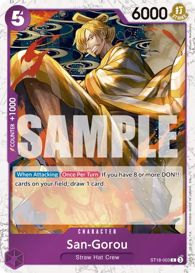 San-Gorou ST18-003 Pirate Foil PRB02 One Piece Card The Best Vol. 2
