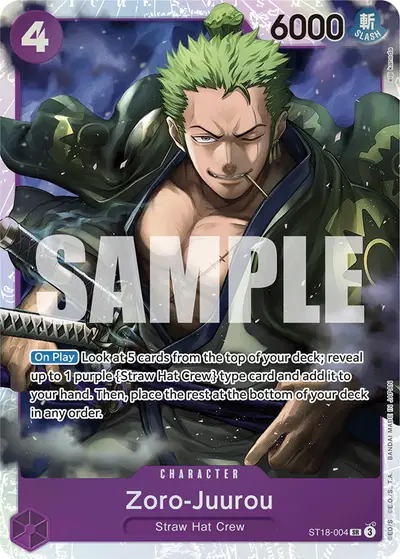 Zoro-Juurou ST18-004 ST18 Purple Monkey D. Luffy