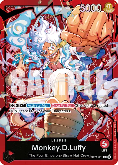 Monkey D. Luffy ST21-001 Reprint 1 ST31 Red Monkey D. Luffy