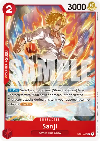 Sanji ST21-003 Reprint PRB02 One Piece Card The Best Vol. 2