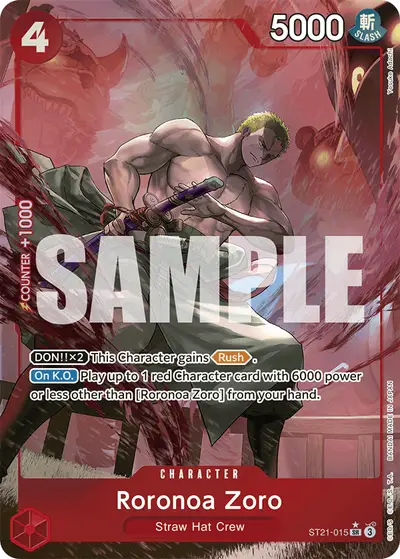 Roronoa Zoro ST21-015 Parallel ST21 Gear 5